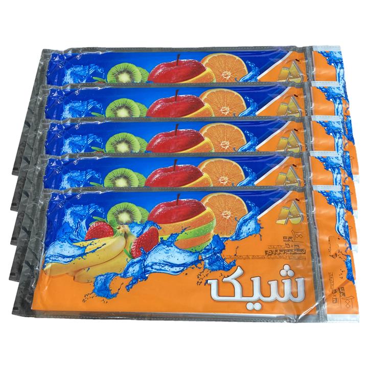 کیسه فریزر شیک مدل پرفراژدار چسبی 5 بسته 100 عددی